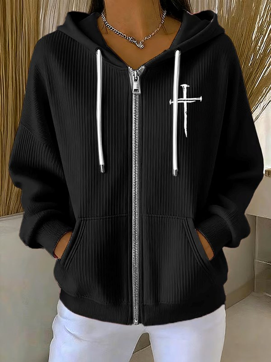 Women's Faith Art Printed  Coat